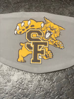 Wildcats logo with a gray background Face Cover