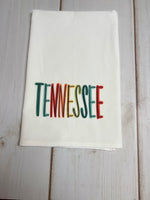 Multi Color Tennessee design kitchen towel