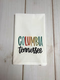 Multi Color Columbia Tn design kitchen towel