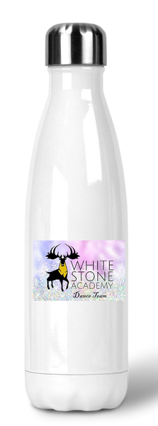 White Stone Dance Team design soda water bottle