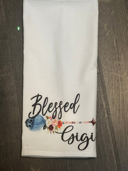 Blessed Gigi design kitchen towel