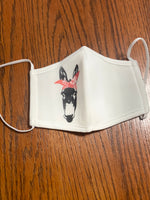 Mule head design Face 3D Style face Cover with pouch for filter
