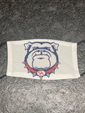 CA Bulldog with a gray background Face Cover