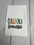 Multi Color Culleoka Tennessee design kitchen towel
