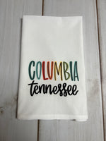 Multi Color Columbia Tn design kitchen towel