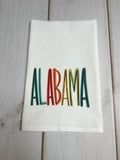 Multi Color Alabama design kitchen towel