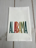 Multi Color Alabama design kitchen towel