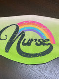 Nurse Rainbow design Face Cover