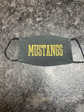 Mustangs with black background designed Face Cover