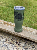 Green Veteran American Flag 20oz. Pilsner Tumbler