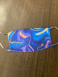 Multi colored space hues Ecliptic designed  Face Cover