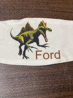 Realistic coming out of picture Dinosaur Personalized Face Cover