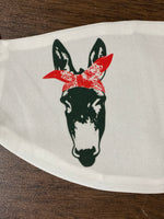Double Mule design Face Cover with pouch for filter