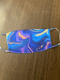 Multi colored space hues Ecliptic designed  Face Cover
