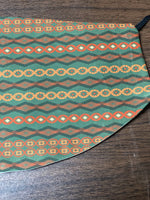 Aztec Lined Design Face Cover