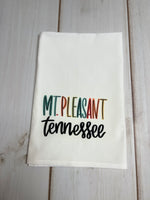 Multi Color Mt. Pleasant Tennessee design kitchen towel