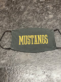 Mustangs with black background designed Face Cover