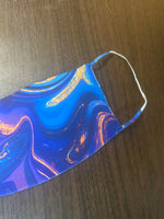 Multi colored space hues Ecliptic designed  Face Cover