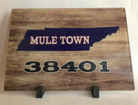 Mule Town Tennessee 38401  Cutting Board.